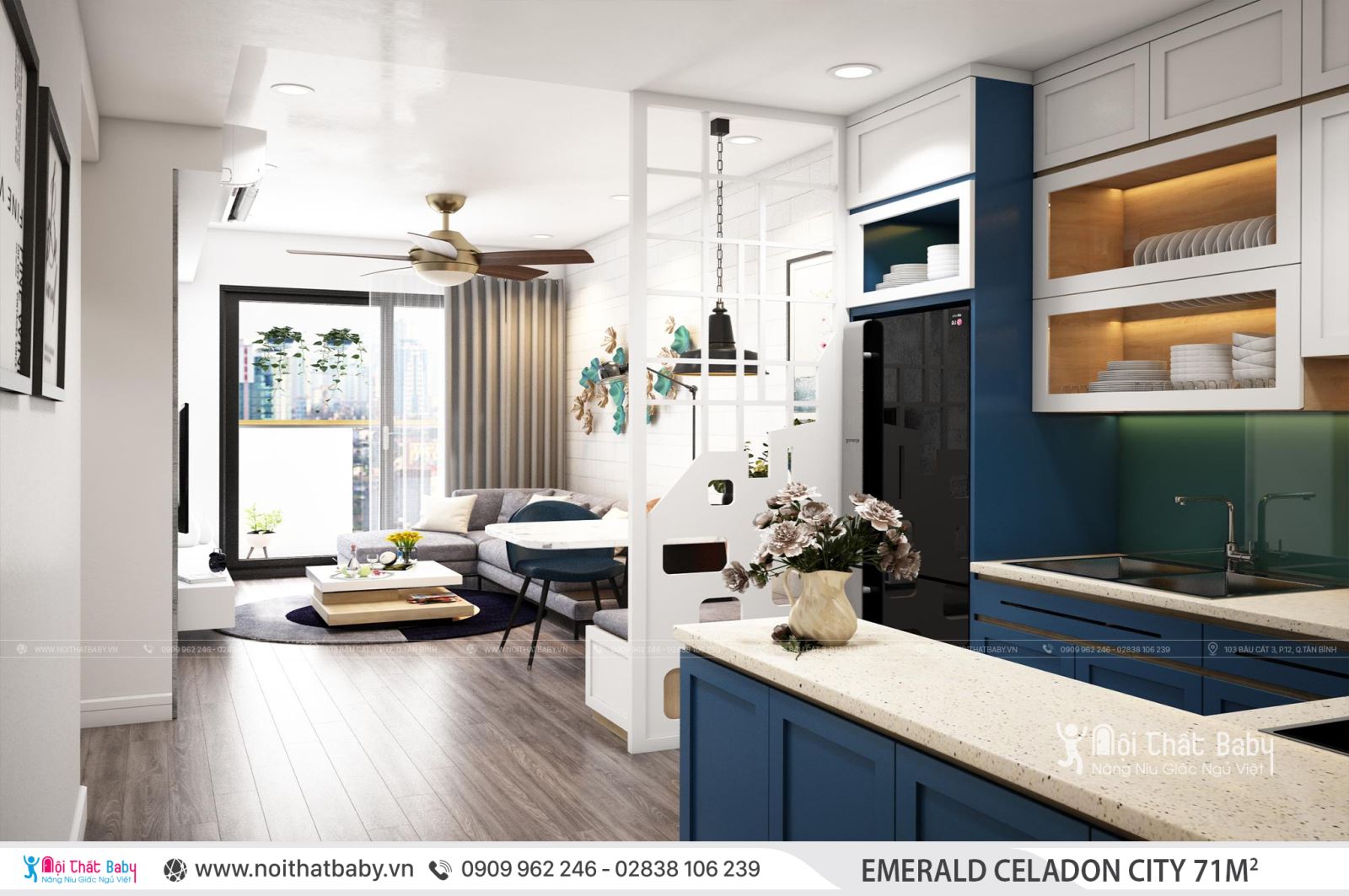 Tổng hợp các mẫu thiết kế nội thất Chung cư Emerald Celadon City